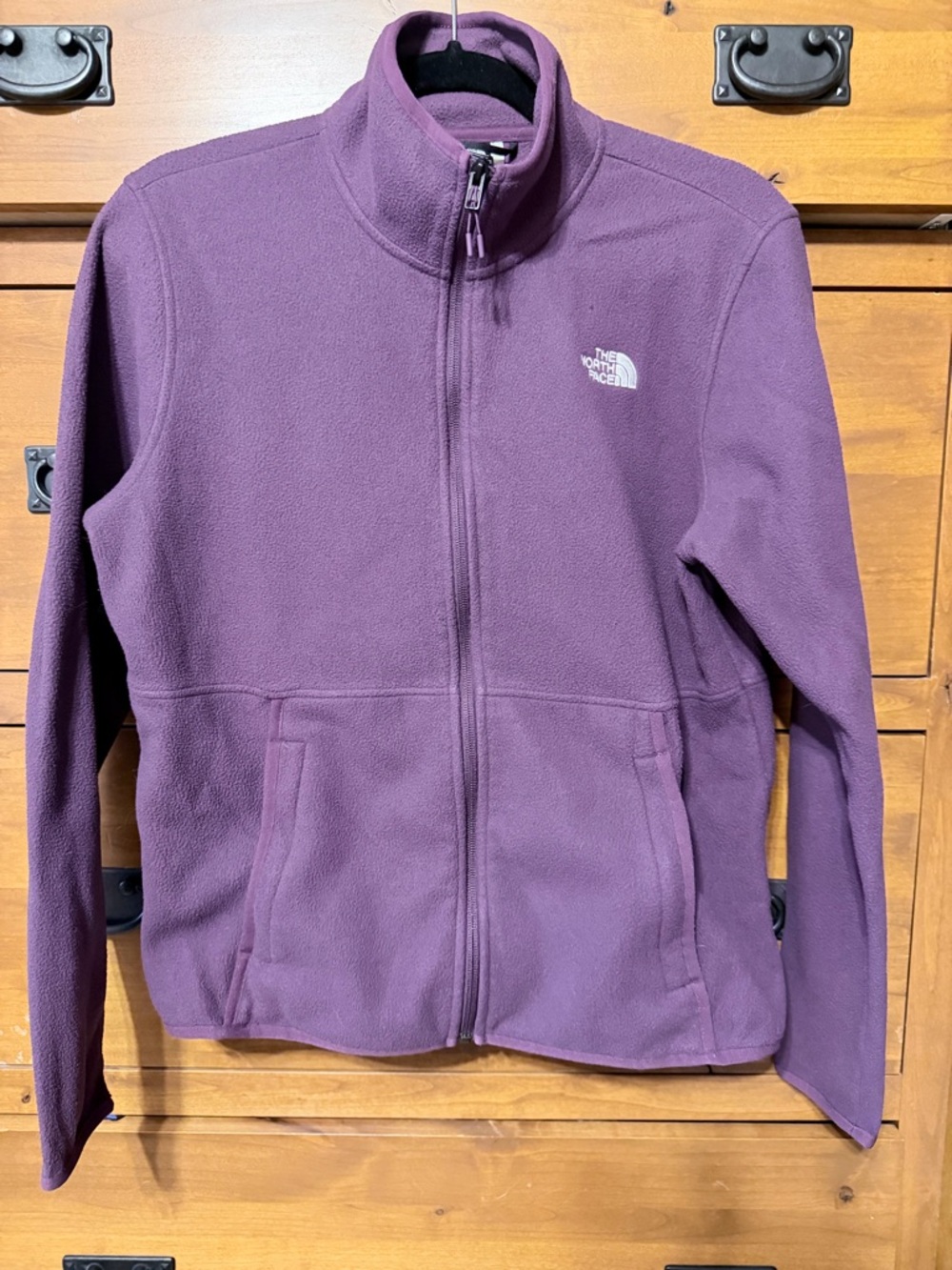 The North Face Purple Full-Zip Fleece Jacket
